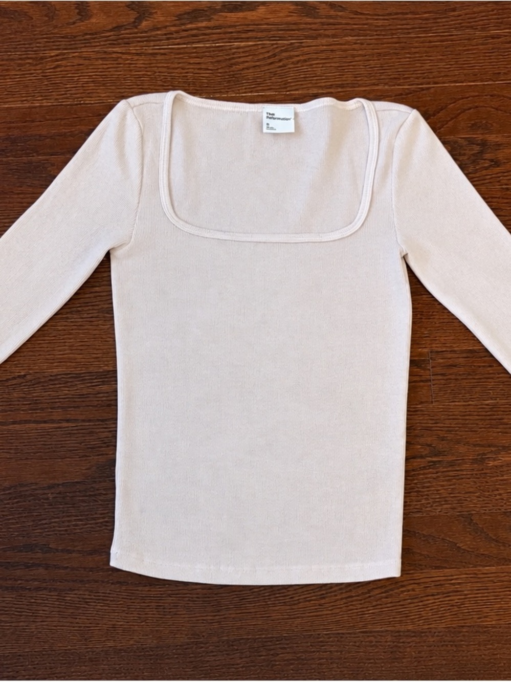 TNA Long Sleeve Square Neck Top - Blush
